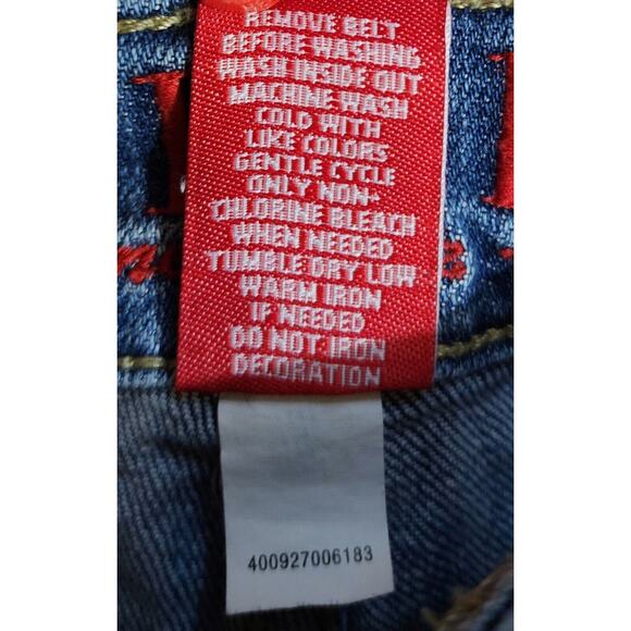 Elle Paris New York Tokyo Women's Blue Jean Shorts Size 12, 9" Rise 5" Inseam - Picture 4 of 8